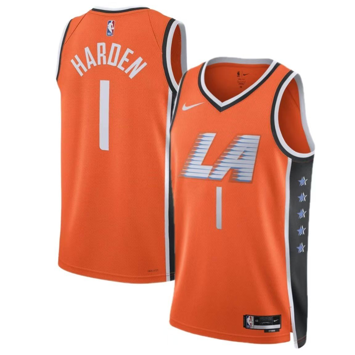 Men Los Angeles Clippers #1 Harden Orange City Edition Nike Season 2026 NBA Jersey